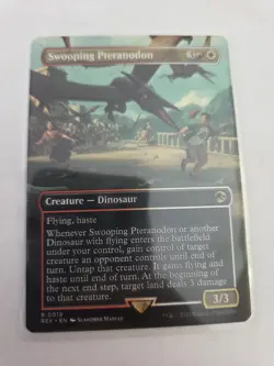 mtg, Swooping Pteranodon (Borderless) Jurassic World.REX..NM - Image 1