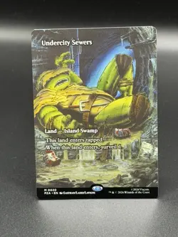 MTG: Teenage Mutant Ninja Turtles ~ Undercity Sewers (Borderless) - Image 1