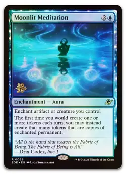 Moonlit Meditation #69 (Foil) (NM) Prerelease Cards PRE Magic MTG - Image 1