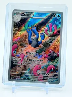 Wugtrio #224 Wugtrio Shiny Full Art Holo 224/091 Pokemon TCG Paldean Fates ENG - Image 1