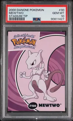 PSA 10✨💎Mewtwo 2000 Canadian Pokemon Card Danone Stadium Tip #30/40 (90811427) - Image 1