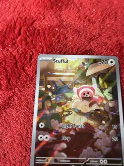 Stufful 154/132 2025 Full Art Holo Pokemon Mega Evolution Mint Raw Ungraded - Image 2