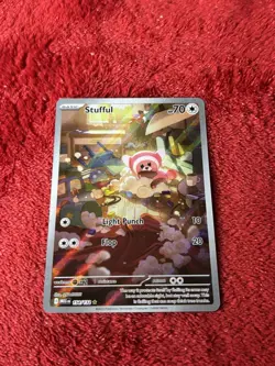 Stufful 154/132 2025 Full Art Holo Pokemon Mega Evolution Mint Raw Ungraded - Image 5