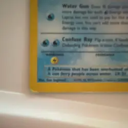 Pokemon Lapras Fossil 10/62 80 HP Holo Rare Unlimited Basic MP-HP - Image 2
