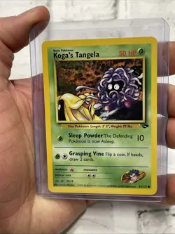 Koga's Tangela 81/132 Common Pokemon TCG Gym Challenge NM Near Mint Vintage Vtg - Image 1