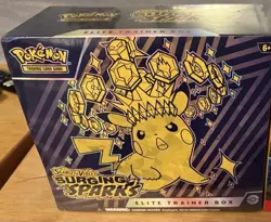 Pokemon TCG: Scarlet & Violet SURGING SPARKS ETB ELITE TRAINER BOX SEALED - Image 1