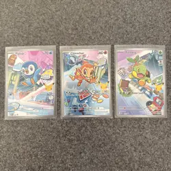 Pokemon TCG Chimchar Turtwig Piplup First Partner Illustration Collection 🔥 - Image 1