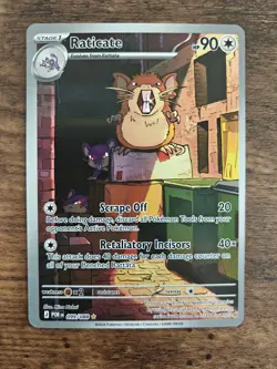 Pokemon Raticate POR 099/088 Rare Stage 1 90 HP Scrape Off Retaliatory Incisors - Image 1