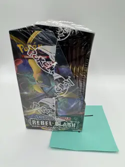 Pokemon Sword & Shield Rebel Clash Factory Sealed Booster Box - Image 3