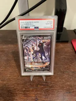 Pokemon Umbreon V Ultra Rare Holo TG22 Brilliant Stars PSA 10 2022 - Image 1
