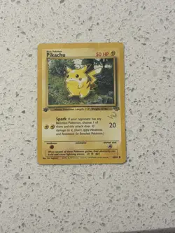 Pikachu 60/64 - 1st Edition W Stamped Black Star Promo Pokemon TCG - Image 1