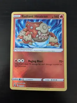 2022 Pokemon Radiant Heatran 027/189 Swsh10: Astral Radiance Holo - Image 1