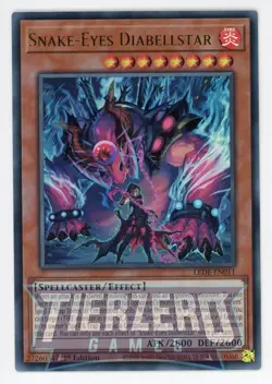 Yugioh LEDE-EN011 Snake-Eyes Diabellstar Ultra Rare 1st Edition NM/LP - Image 1