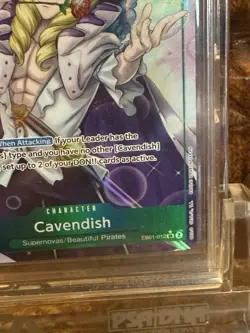 One Piece TCG NM English Cavendish Alt Art EB01-012 - Image 4