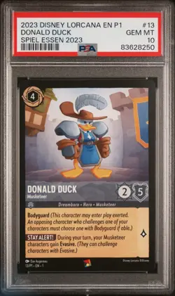 Disney Lorcana PSA 10 Musketeer Trio - Mickey, Goofy, Donald Promo #11 #12 #13 - Image 5