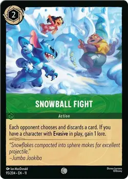 Snowball Fight 95/204 Winterspell Non-Foil Disney Lorcana - Image 1