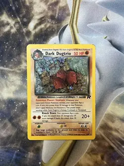 Pokemon Dark Dugtrio Holo Rare TCG Card 6/82 Unlimited Rocket Set - Image 1