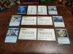 Set of 6 MtG Teenage Mutant Ninja Turtles Cards w/ Matching Art Series Card - Image 2