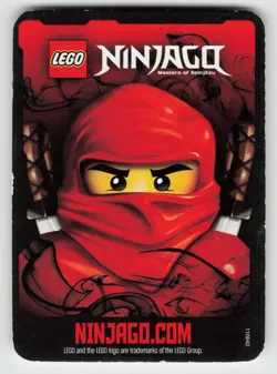 2012 LEGO Ninjago TCG - KENDO ZANE - Non Holo Character Card #20/125 - Image 2