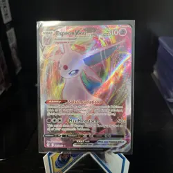 Espeon VMAX Holo Ultra Rare Pokemon TCG Card Evolving Skies 065/203 - Image 1
