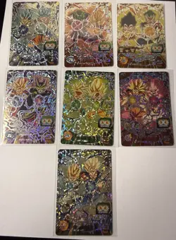 UM11-GCP Full Complete Set of 7 Son Goku Super Dragon Ball Heroes Card CP LP - Image 1