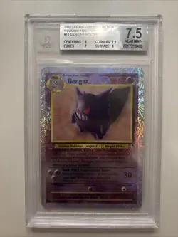 2002 BGS 7.5 Pokemon Gengar 11/110 Legendary Collection Reverse Holo Rare Card - Image 1