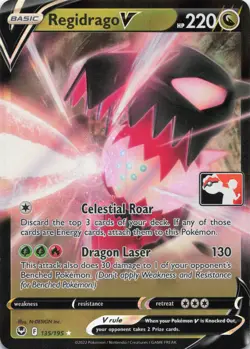 Regidrago V Ultra Rare Prize Pack Series Cards 135/195 NM - Image 1
