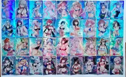 Senpai Goddess Haven #2 - 54 Unique Waifu Bikini Cards Full Set - SSR - UR Cards - Image 1