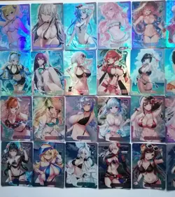 Senpai Goddess Haven #2 - 54 Unique Waifu Bikini Cards Full Set - SSR - UR Cards - Image 4