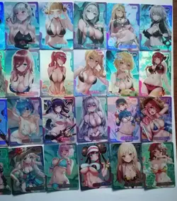 Senpai Goddess Haven #3 - 54 Unique Waifu Bikini Cards Full Set of SSR, UR Cards - Image 4