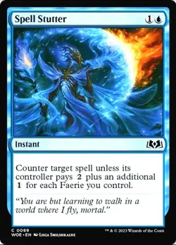 X 1 Spell Stutter NM-M Wilds of Eldraine 069 MTG Magic The Gathering - Image 1