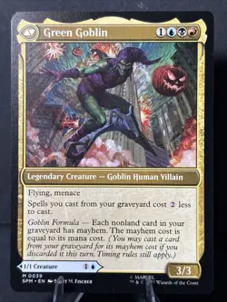 2025 MTG SPIDER-MAN #0039 NORMAN / GREEN GOBLIN (MYTHICAL) - Image 1