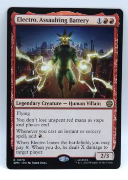 MTG Electro, Assaulting Battery Marvel's Spider-Man Regular NM Un-played - Image 1