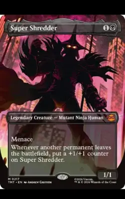 Super Shredder - 0217 - M - Foil - Borderless - TMNT - MTG - NM/M - Image 1