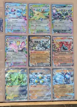 Prismatic evolutions set of 9 holo cards Pokemon TCG - Image 1