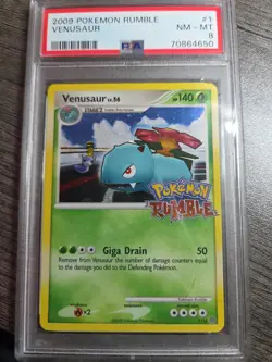 PSA 8 venusaur 1/16 2009 pokemon rumble Near Mint Mt Holo Graded - Image 1