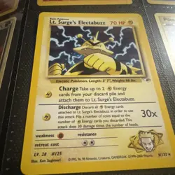 pokemon gym heroes lt. surge's electabuzz 6/132 - Image 1