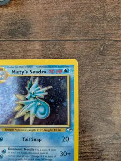 Misty's Seadra 9/132 Holo Rare Gym Heroes Pokemon Unlimited Holo - Image 5