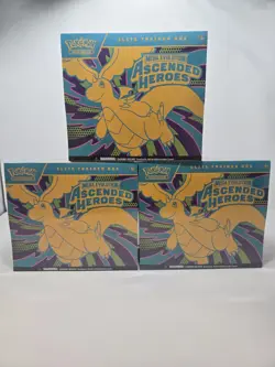 Pokemon TCG Ascended Heroes Elite Trainer Box ETB - Factory Sealed - Lot of 3 - Image 1