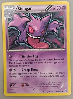 Gengar 60/162 BREAKthrough Deck Exclusive Non Holo Rare Pokemon TCG - LP - Image 1