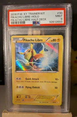 Pikachu Libre xy #30 PSA 9 Pokemon TCG - Image 1