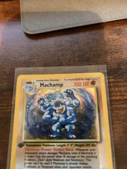 Pokemon TCG Machamp Holo Rare 1st Edition Base Set and Magneton Base Set - Image 4