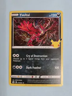 2021 Yveltal 19/25 - Holo Rare - Celebrations - NM/MINT Pokemon TCG - Image 1