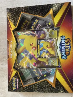 BUNDLE: Shining Fates Pikachu V Collection Box 2021 NEW SEALED, EXTRAS; Pokemon - Image 2