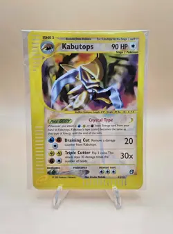 Kabutops Crystal Type Box Topper Skyridge 12/12 Pokemon e-Reader Promo - Image 1