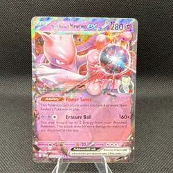 Team Rocket's Mewtwo ex Destined Rivals Ultra Rare Pokemon TCG 081/182 S&V - Image 1