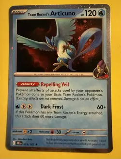 Pokemon ~Team Rocket's Articuno 051/182 ~ Cosmos Holo ~ Destined Rivals - Image 1
