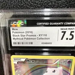 Pokemon Mew CGC 7.5 Black Star Promo XY Holo 2016 XY110 TCG - Image 4
