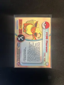 2000 Topps Chrome Pokemon TV Animation Edition Flareon #136 - Image 2