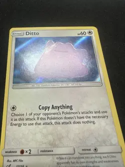 Pokemon Ditto Detective Pikachu Movie 17/18 Basic Holo Rare LP Pokemon - Image 2